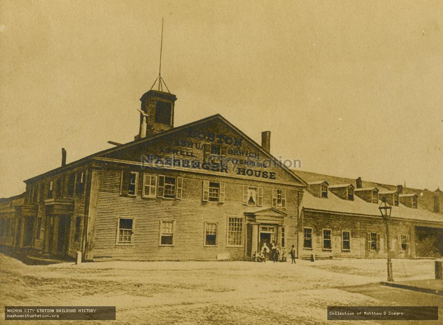 Postcard: The Old Boston and Worcester Depot, Foster Street